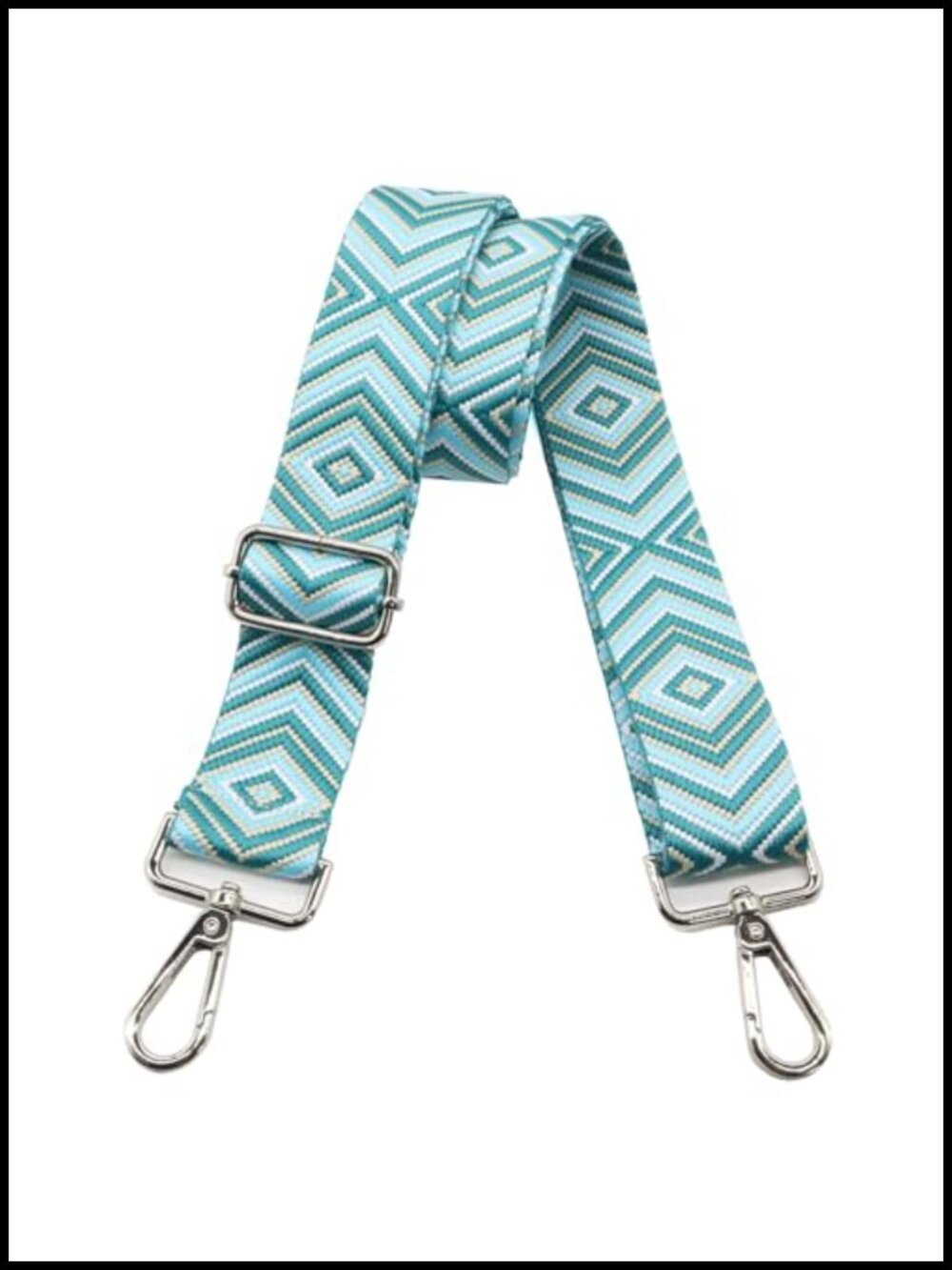 Adjustable Wide Shoulder Bag Strap Retro Jacquard Embroidery Purse Replacement